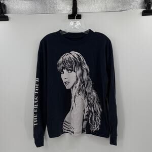 Taylor Swift Eras Tour Long Sleeve T-Shirt - Navy - Medium